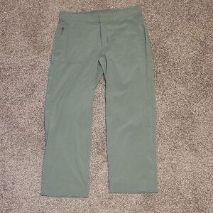 Athleta Green Chino Cropped Pants